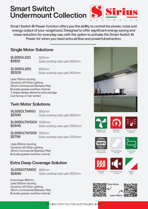 Smart Switch Undermount Collection A5