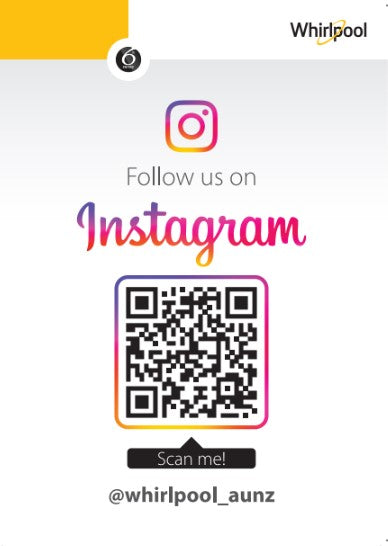 Whirlpool Instagram QR Code A5