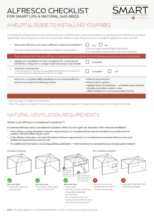 Smart Alfresco Checklist (Tear Pad)