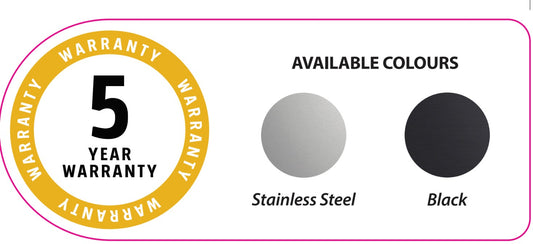 NZ Only- Whirlpool Dishwasher 5 Year Warranty 2 Colour Option Stickers (Sheet of 3)