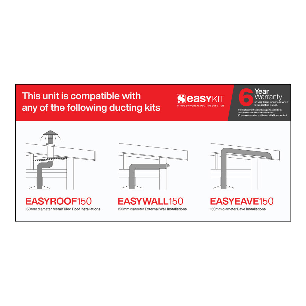 Ducting Option Labels (150mm Option)
