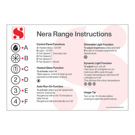 Nera Heated Range Instructions