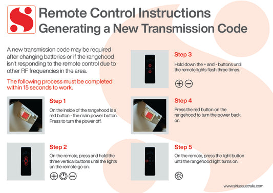 Remote Control Instructions