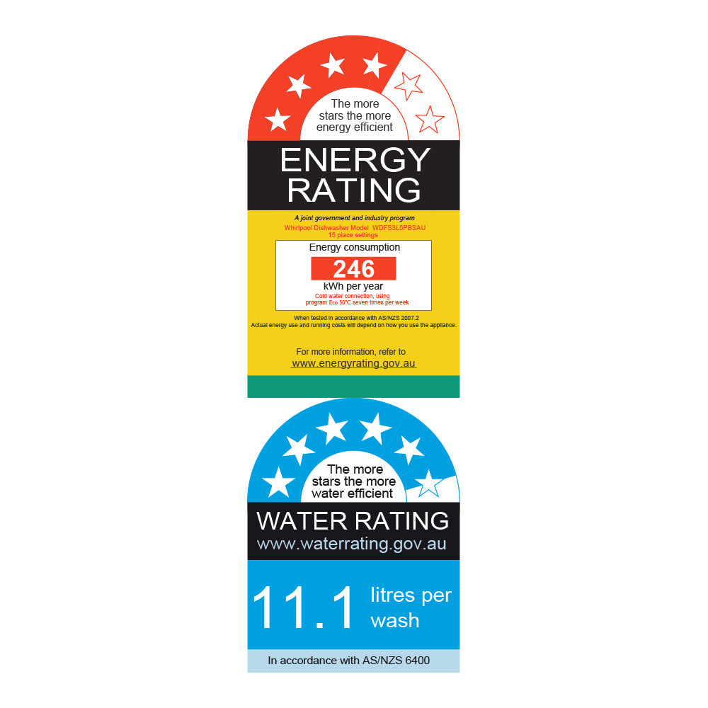 WDFS3L5PBSAU Energy & Water Label