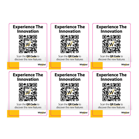 Oven QR Codes (6 Per Sheet)