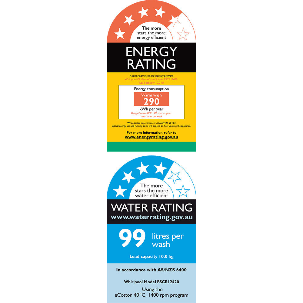 FSCR12420 Energy & Water Label Label